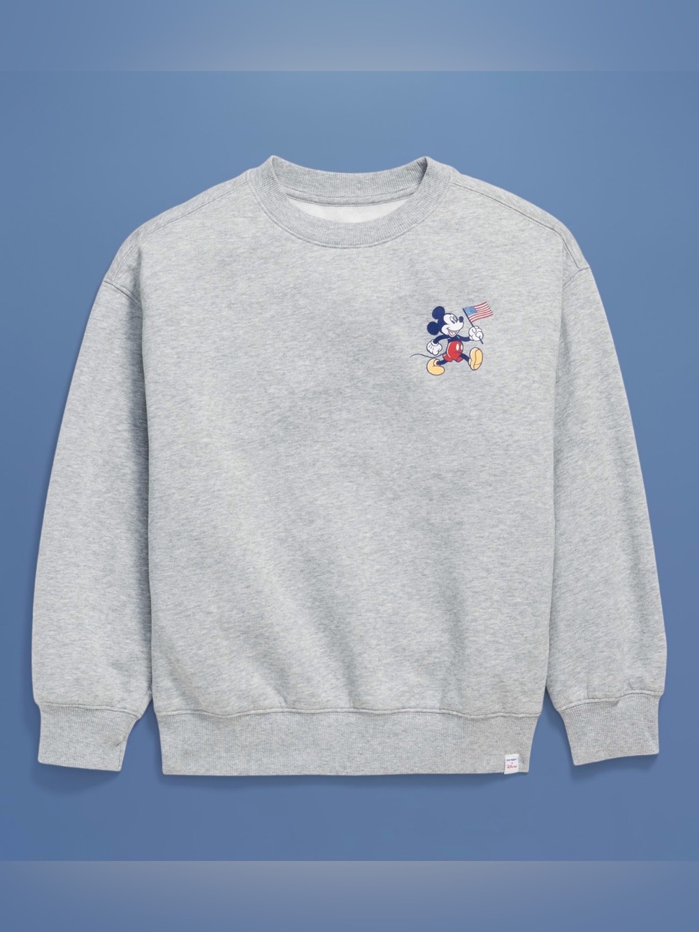 Old Navy x Disney© Mickey Mouse Flag Graphic Crew-Neck Sweatshirt (Size: XL)